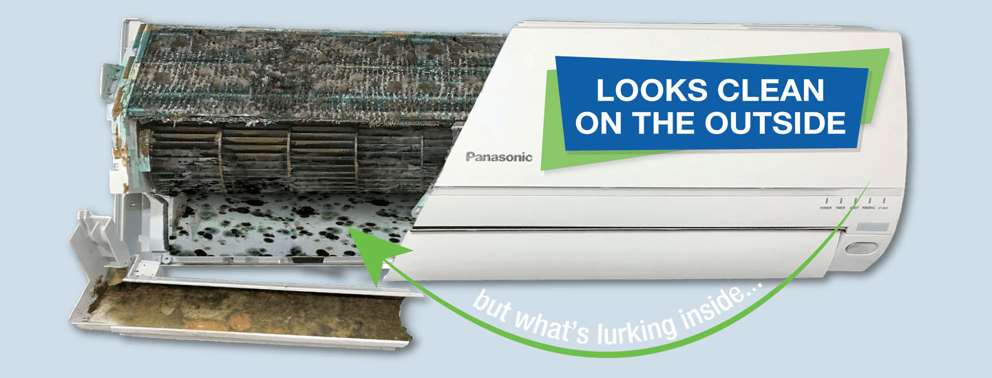 loocks clean outside - air conditioning cleaner